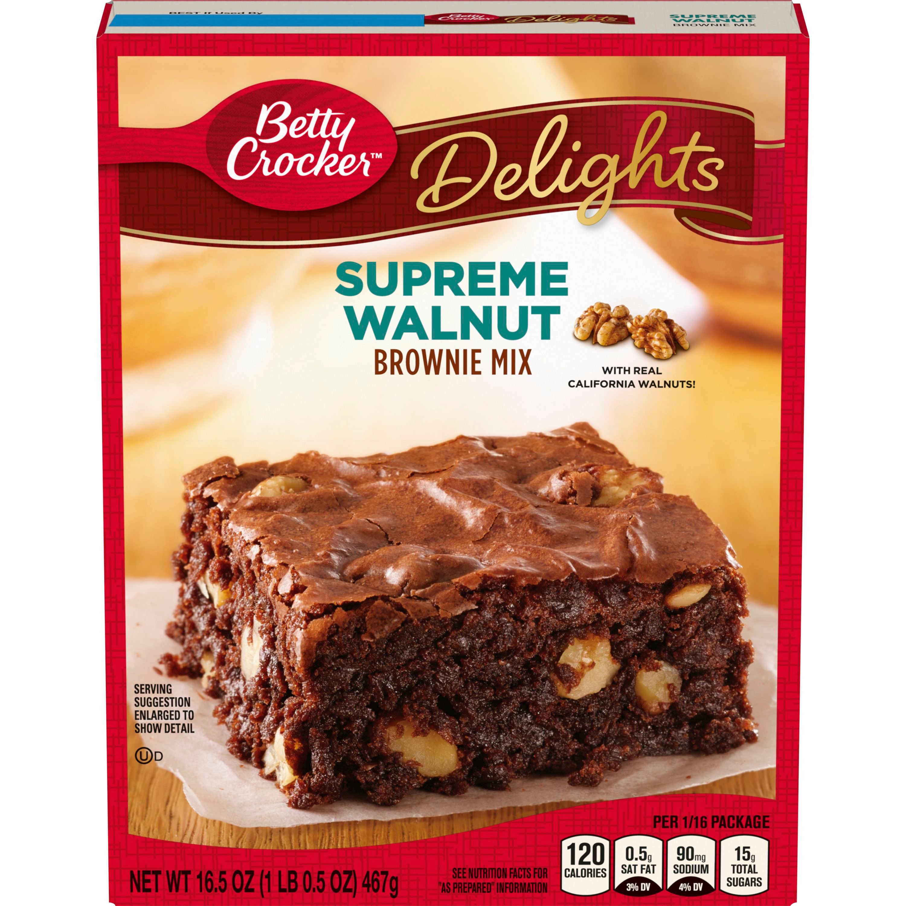 Betty Crocker™ Supreme Walnut Brownie Mix - Front