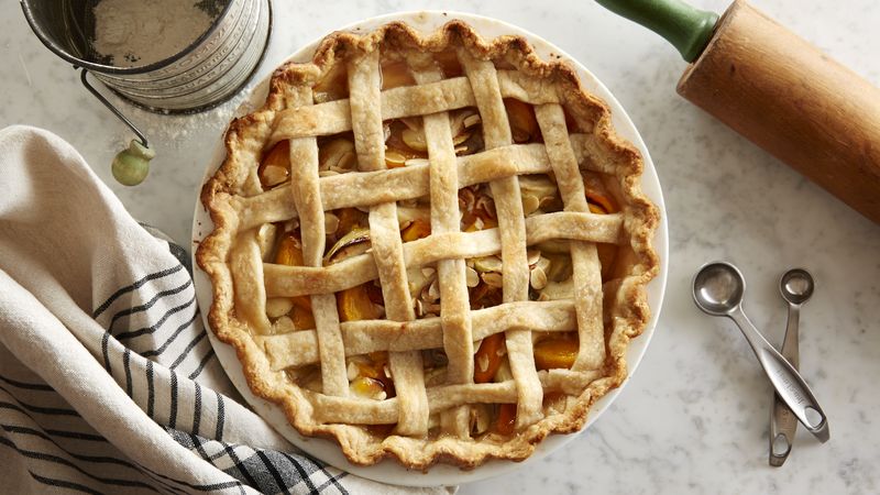 Lattice Peach Apple Pie