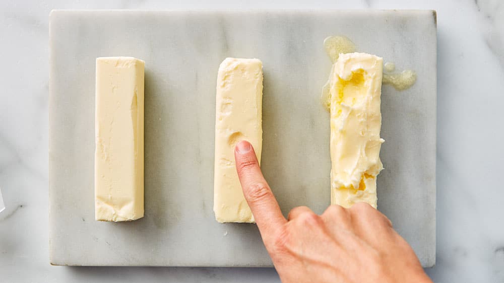 three sticks of butter