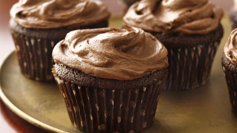 Sour Cream Chocolate Cupcakes prepared recipe